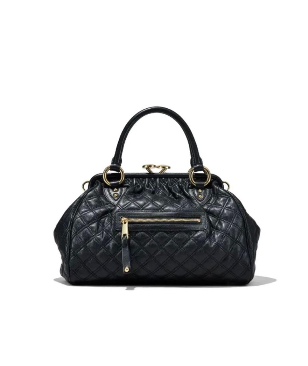 MARC JACOBS Черная кожаная сумка тоут, фото 6