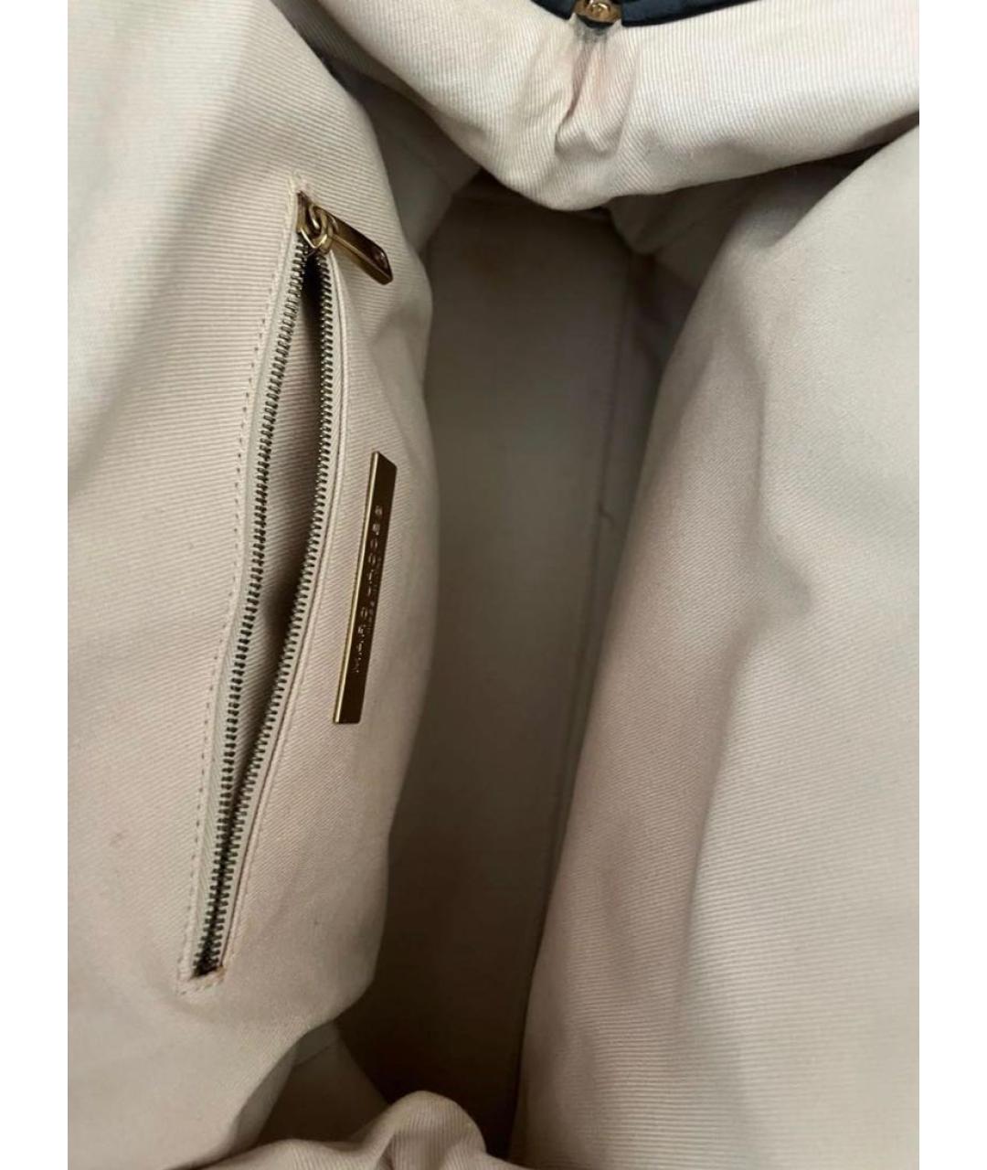 MARC JACOBS Черная кожаная сумка тоут, фото 5