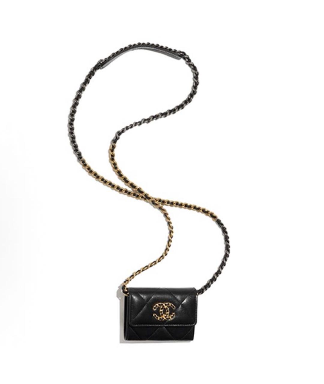 CHANEL Черная кожаная сумка через плечо, фото 2
