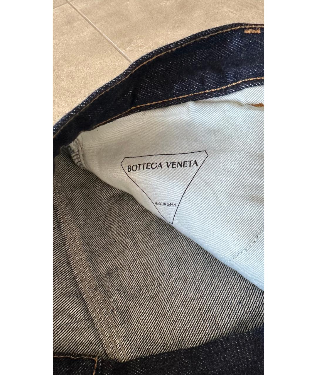 BOTTEGA VENETA Темно-синие хлопковые прямые джинсы, фото 4