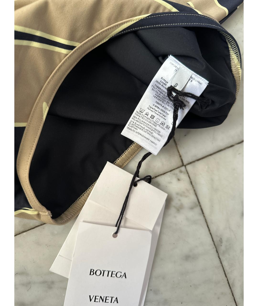 BOTTEGA VENETA Черный полиамидовый купальник, фото 5