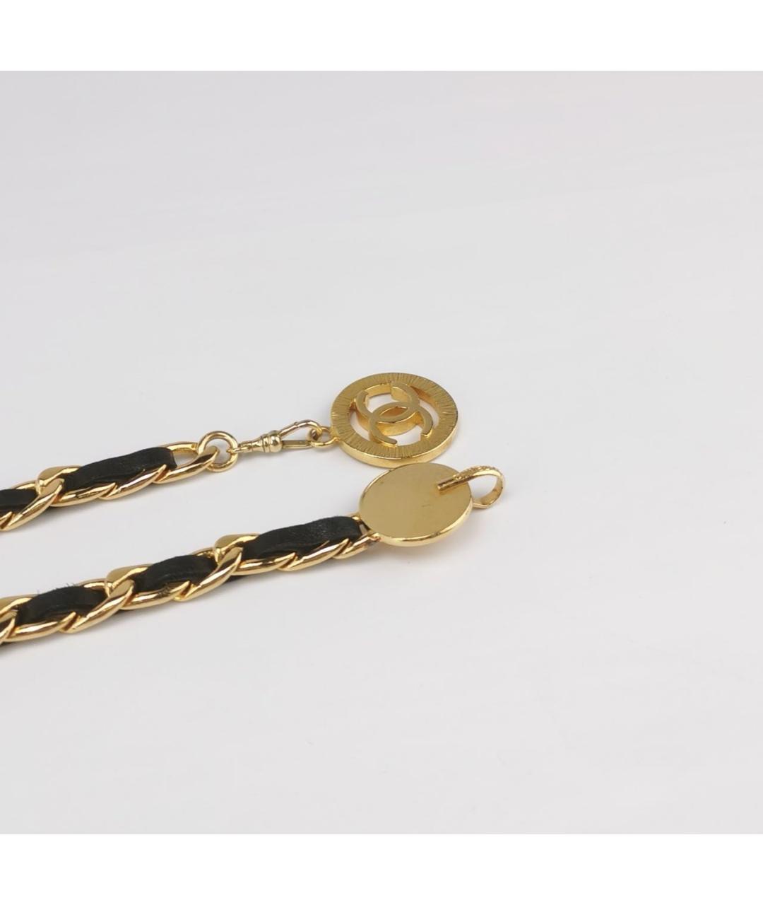 CHANEL Черный кожаный ремень, фото 3