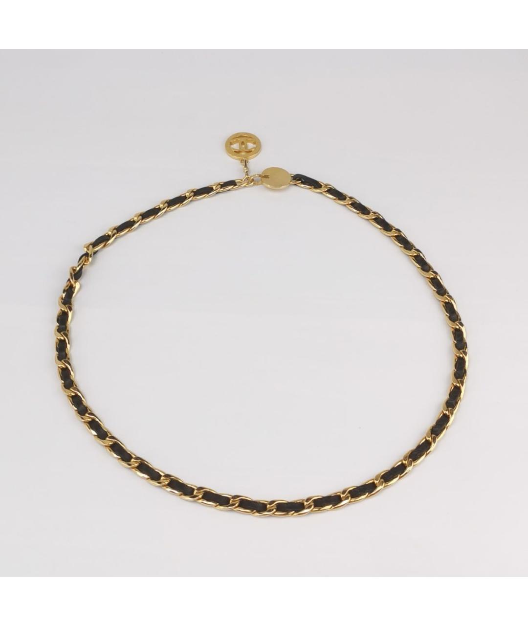 CHANEL Черный кожаный ремень, фото 2