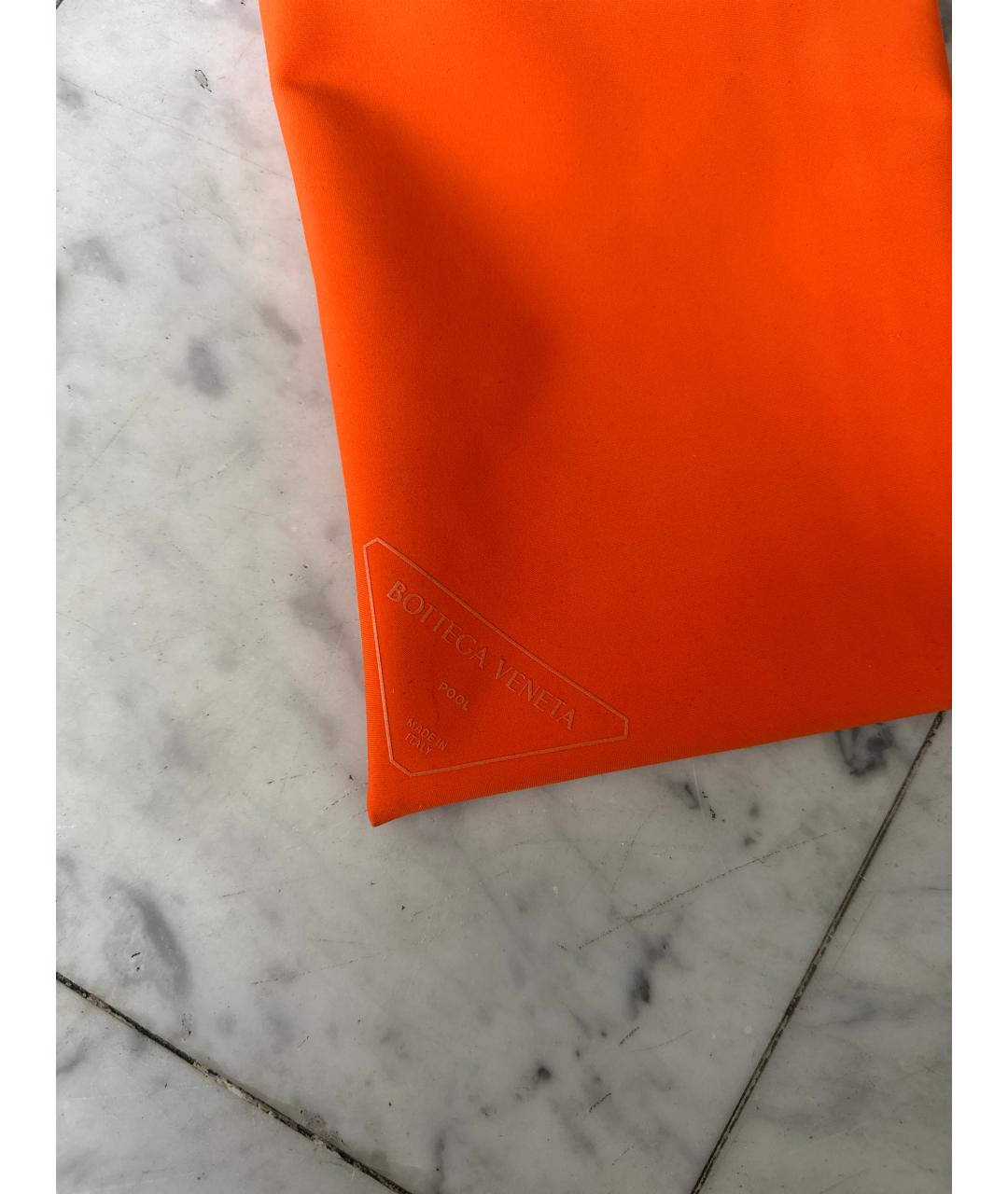 BOTTEGA VENETA Оранжевый полиамидовый купальник, фото 3