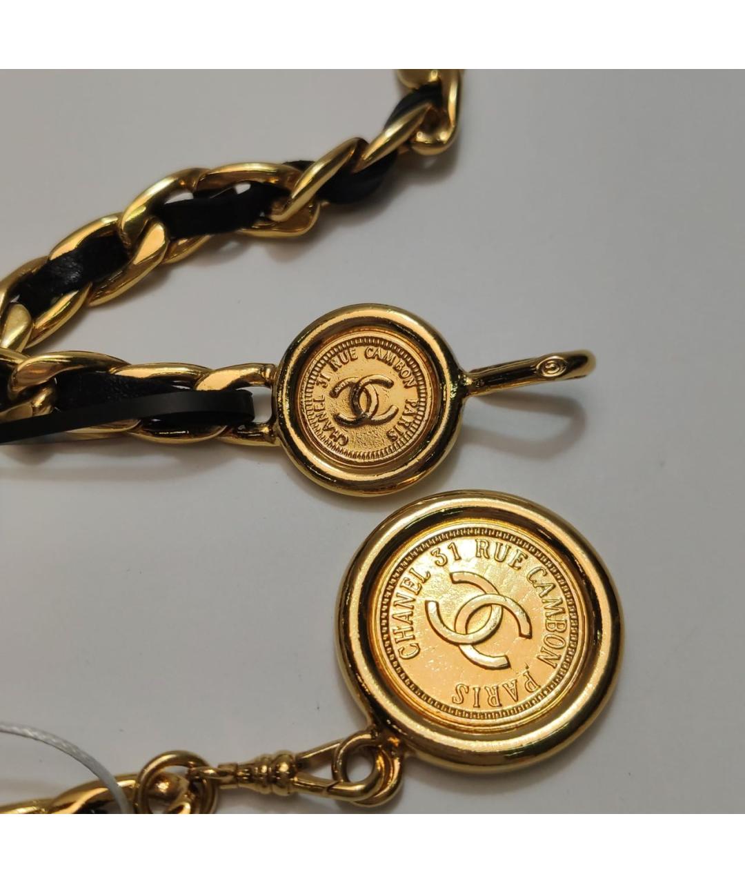 CHANEL Черный кожаный ремень, фото 4