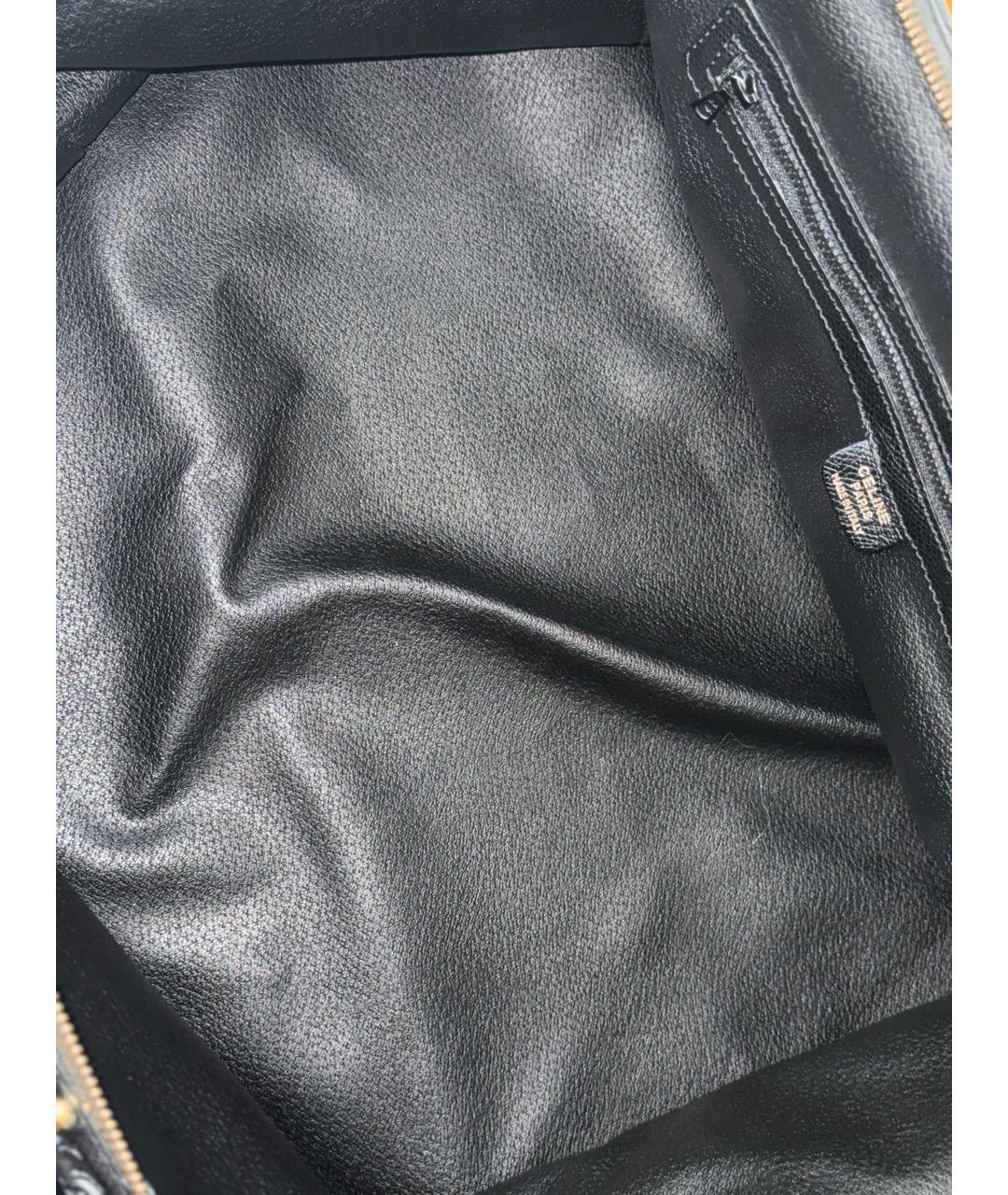 CELINE Черная кожаная дорожная/спортивная сумка, фото 7