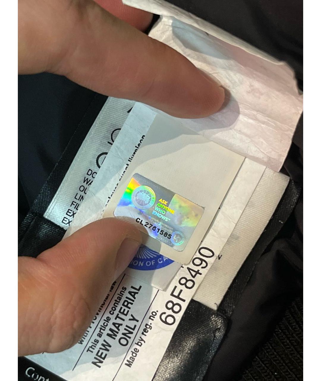 CANADA GOOSE Черный пуховик, фото 8