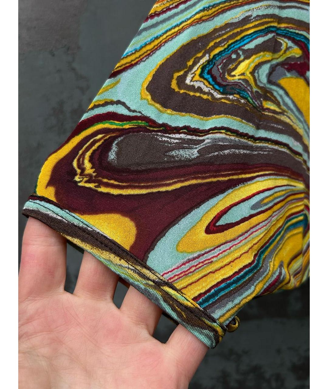 LES COPAINS Желтая вискозная блузы, фото 5