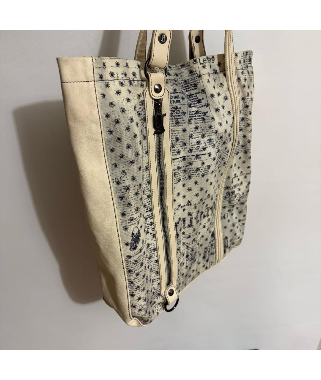 JOHN GALLIANO Бежевая кожаная сумка через плечо, фото 2