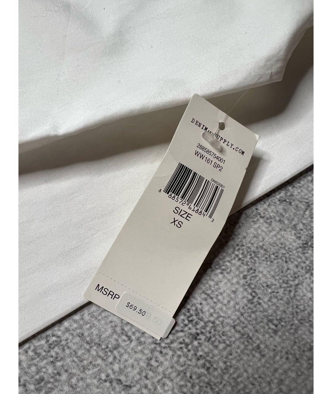 RALPH LAUREN Белая хлопковая рубашка, фото 6