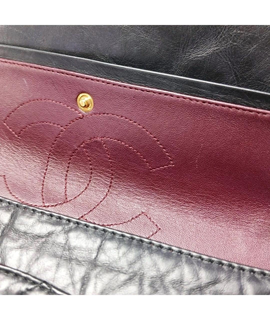 CHANEL Черная кожаная сумка через плечо, фото 8