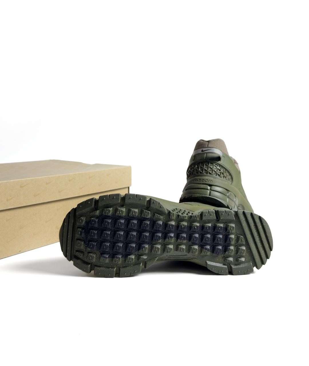 NIKE Коричневые синтетические низкие кроссовки / кеды, фото 8