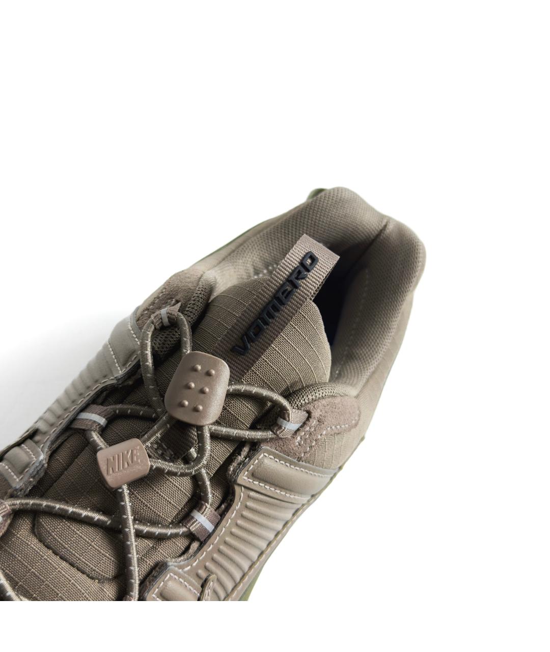 NIKE Коричневые синтетические низкие кроссовки / кеды, фото 4