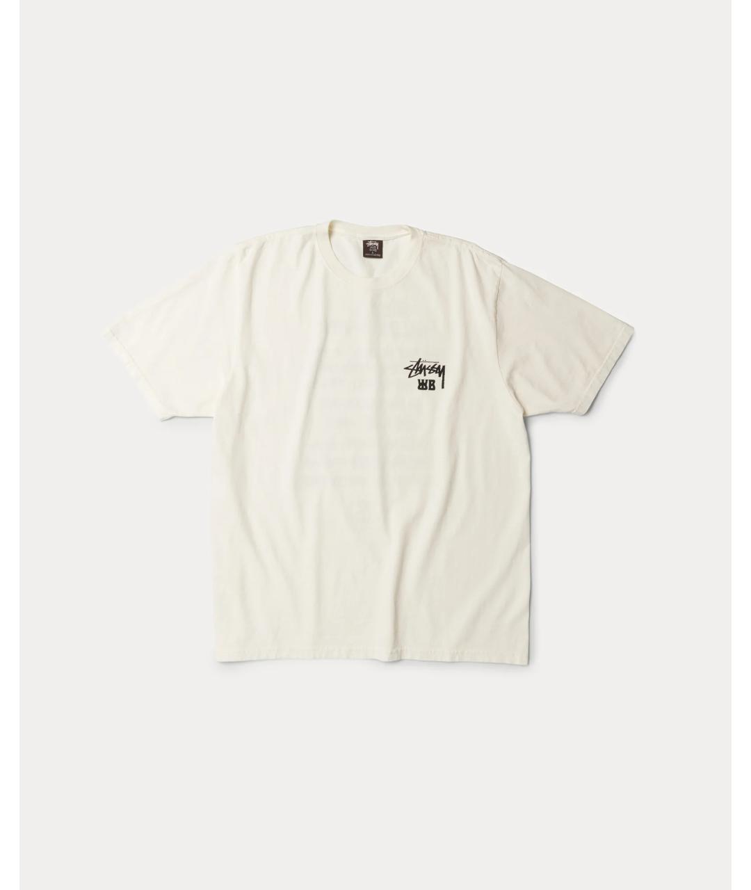 STUSSY Белая хлопковая футболка, фото 7
