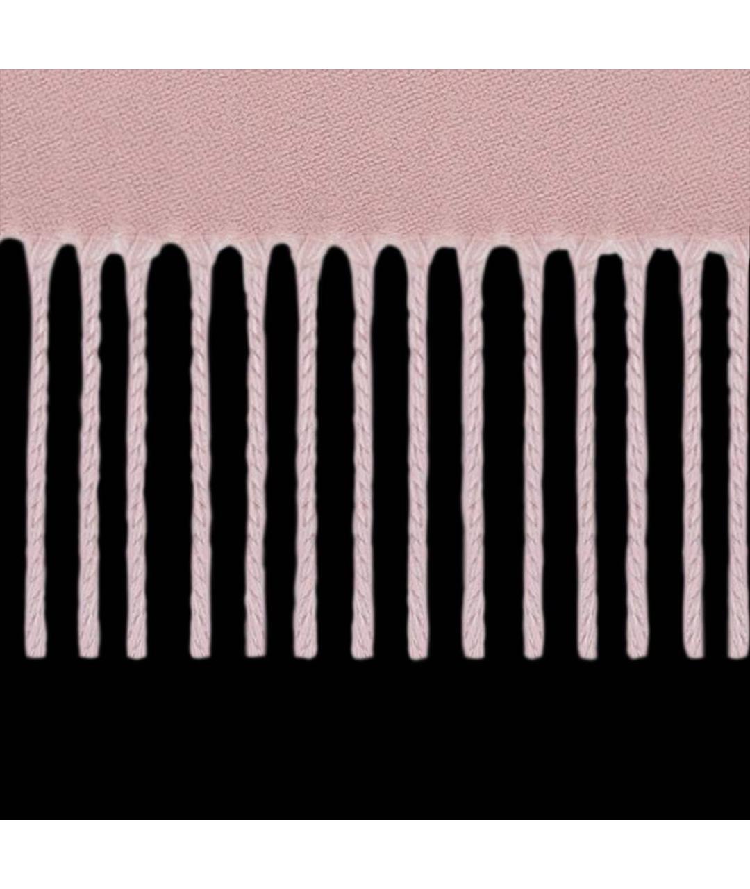 LOUIS VUITTON Розовый шерстяной шарф, фото 4