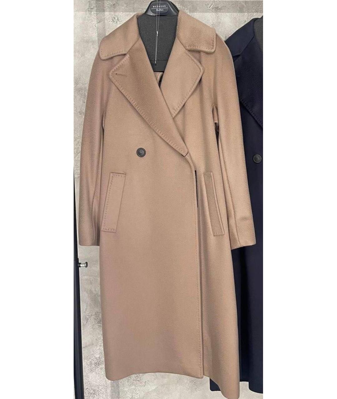 WEEKEND MAX MARA Коричневое шерстяное пальто, фото 5