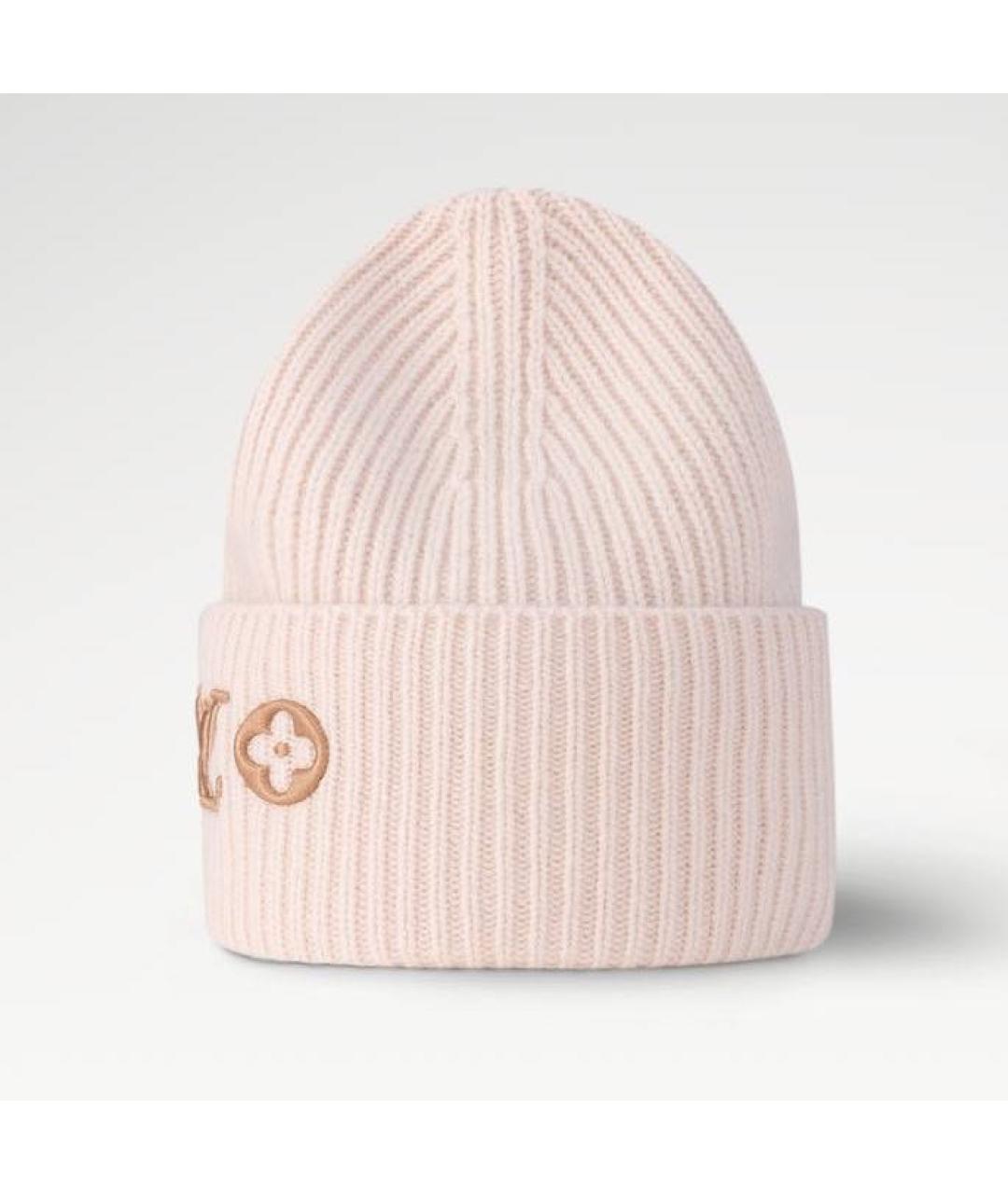 LOUIS VUITTON Розовая шерстяная шапка, фото 6