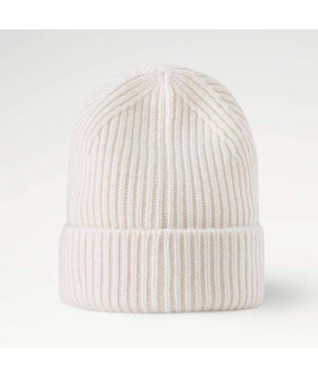 LOUIS VUITTON Белая кашемировая шапка, фото 6