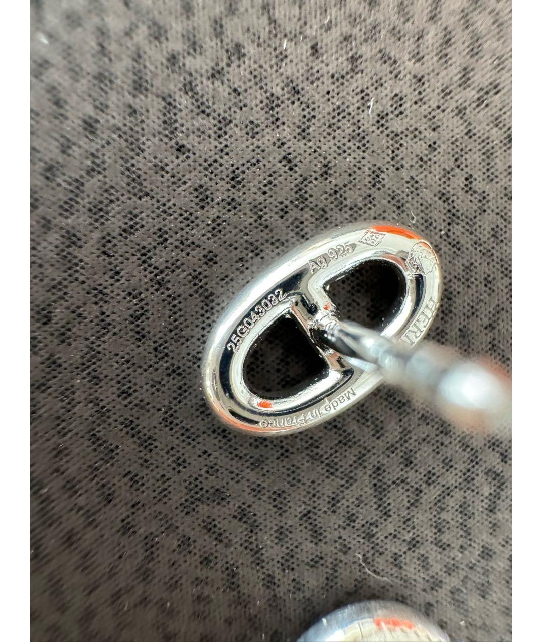 HERMES Серебряные серебряные серьги, фото 3