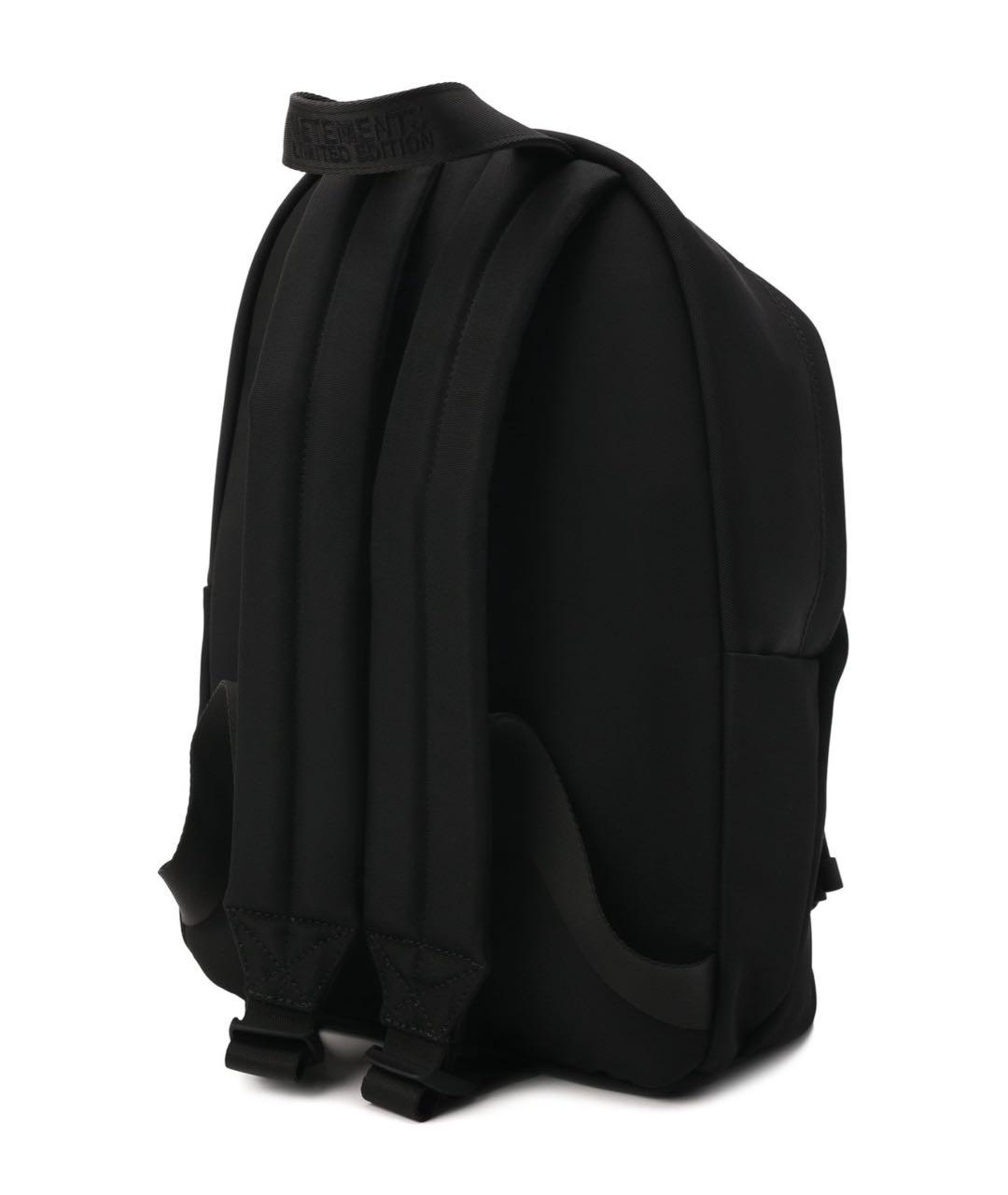 VETEMENTS Черный тканевый рюкзак, фото 6