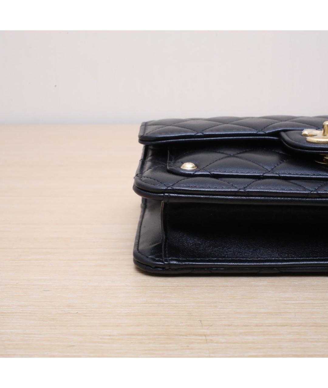 CHANEL Черная кожаная сумка через плечо, фото 9