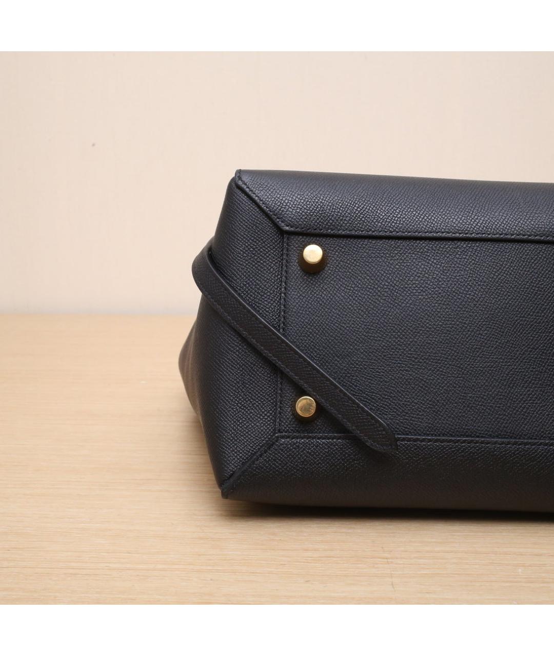 CELINE Черная кожаная сумка через плечо, фото 9