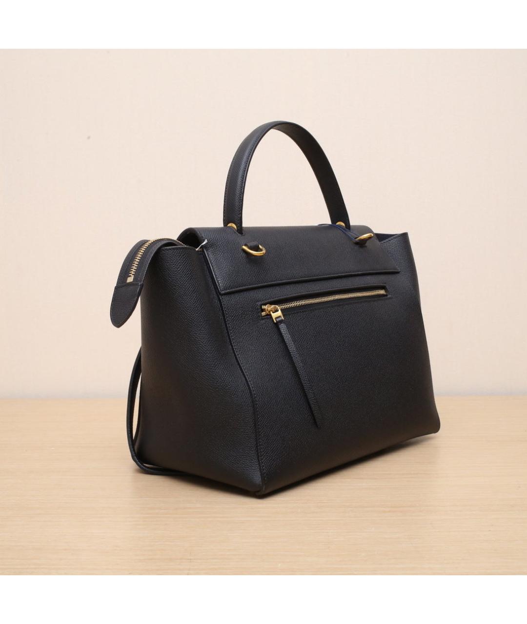 CELINE Черная кожаная сумка через плечо, фото 6