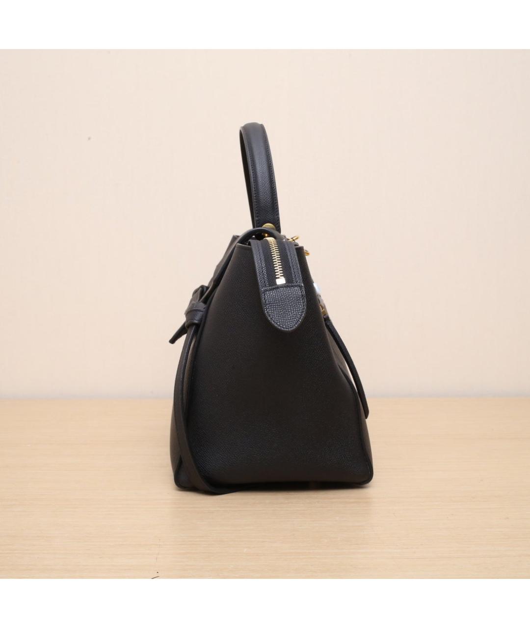 CELINE Черная кожаная сумка через плечо, фото 5