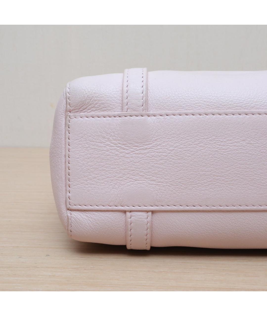 BALENCIAGA Розовая кожаная сумка через плечо, фото 9