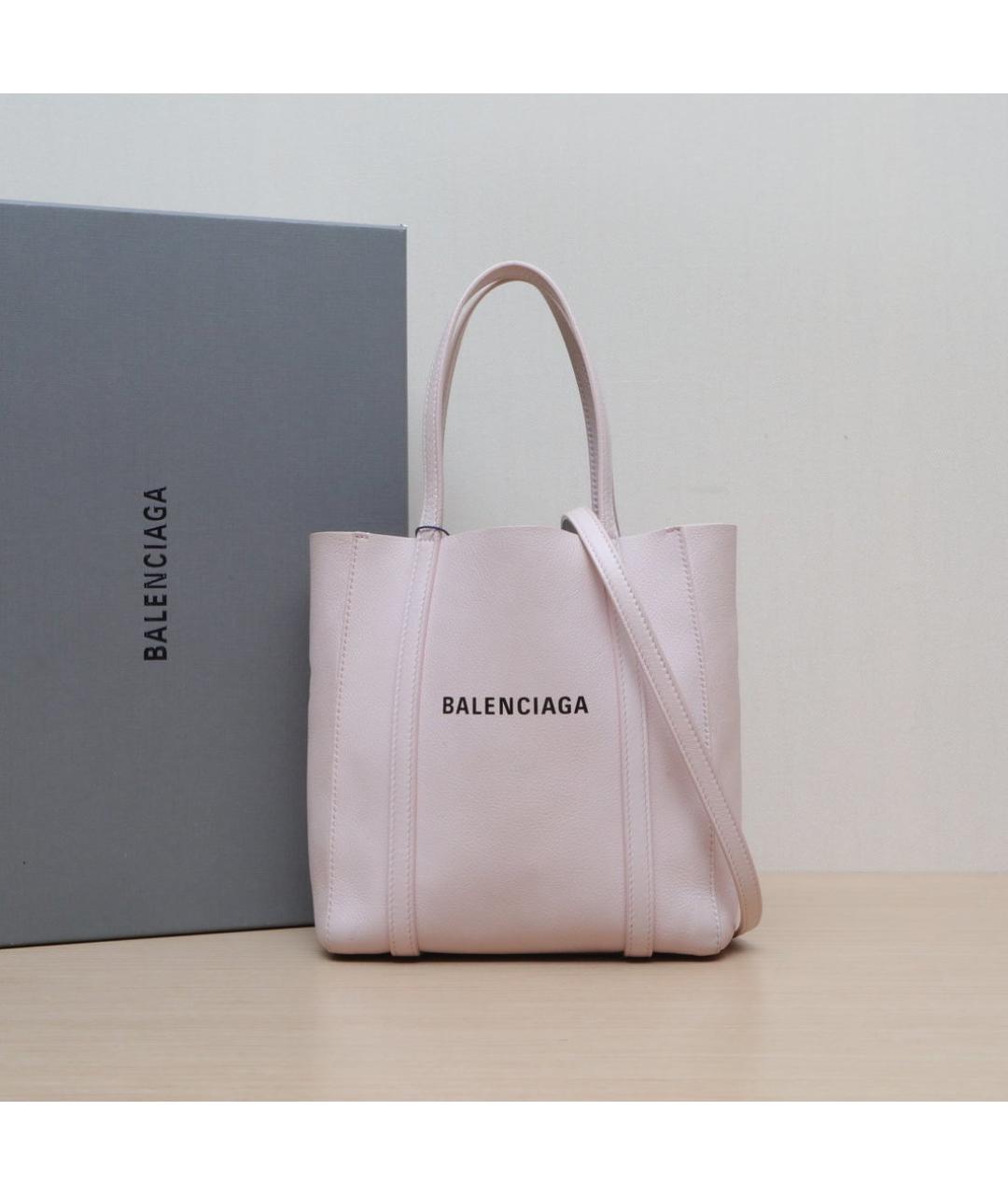 BALENCIAGA Розовая кожаная сумка через плечо, фото 2