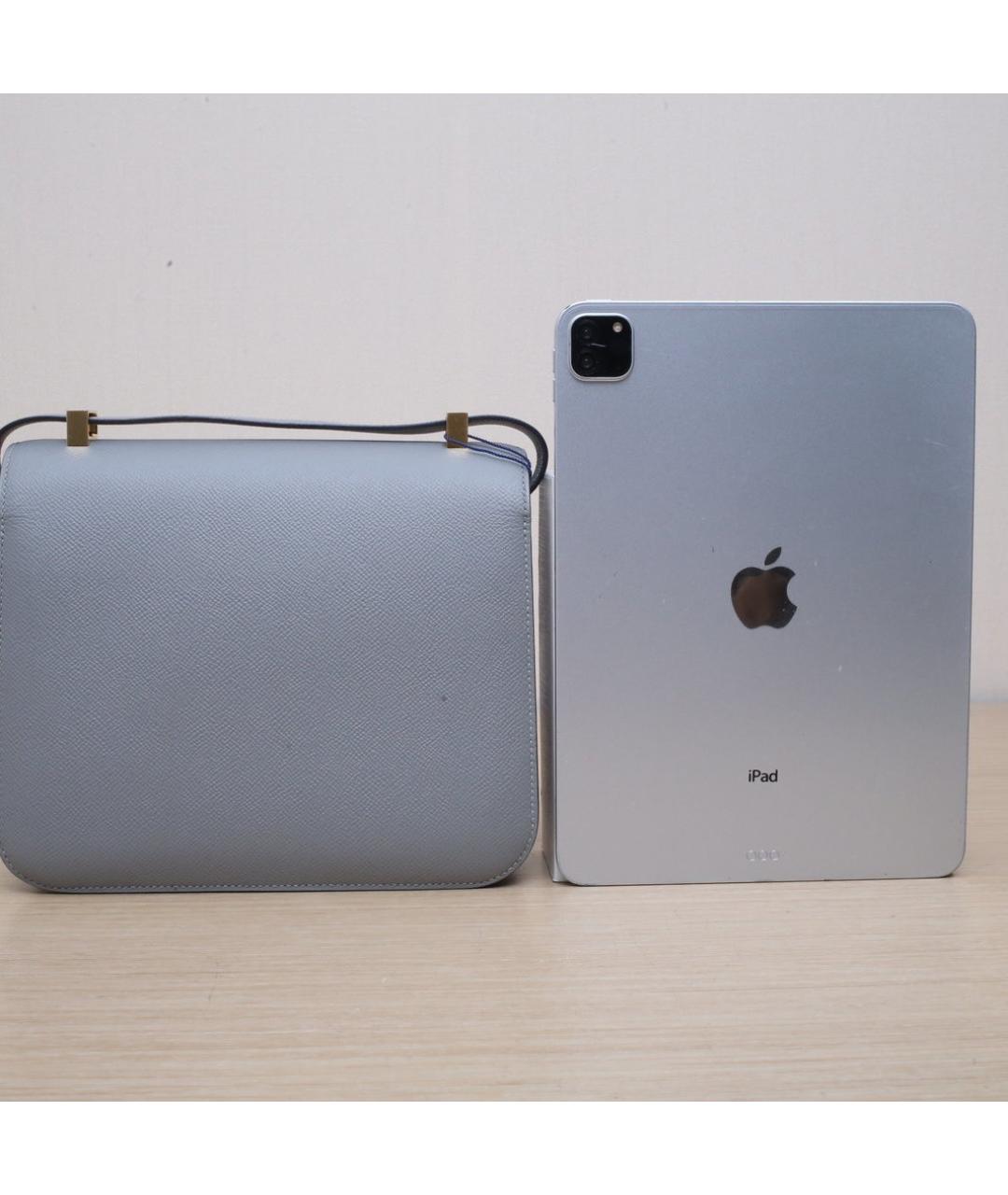 HERMES Серая кожаная сумка через плечо, фото 6