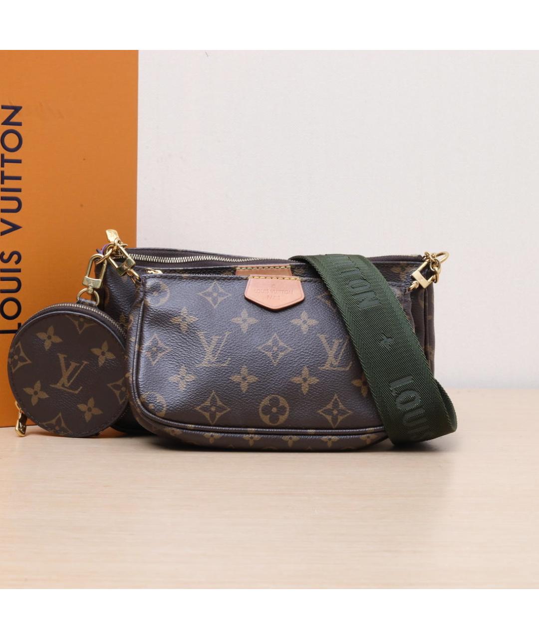 LOUIS VUITTON Коричневая сумка через плечо, фото 2