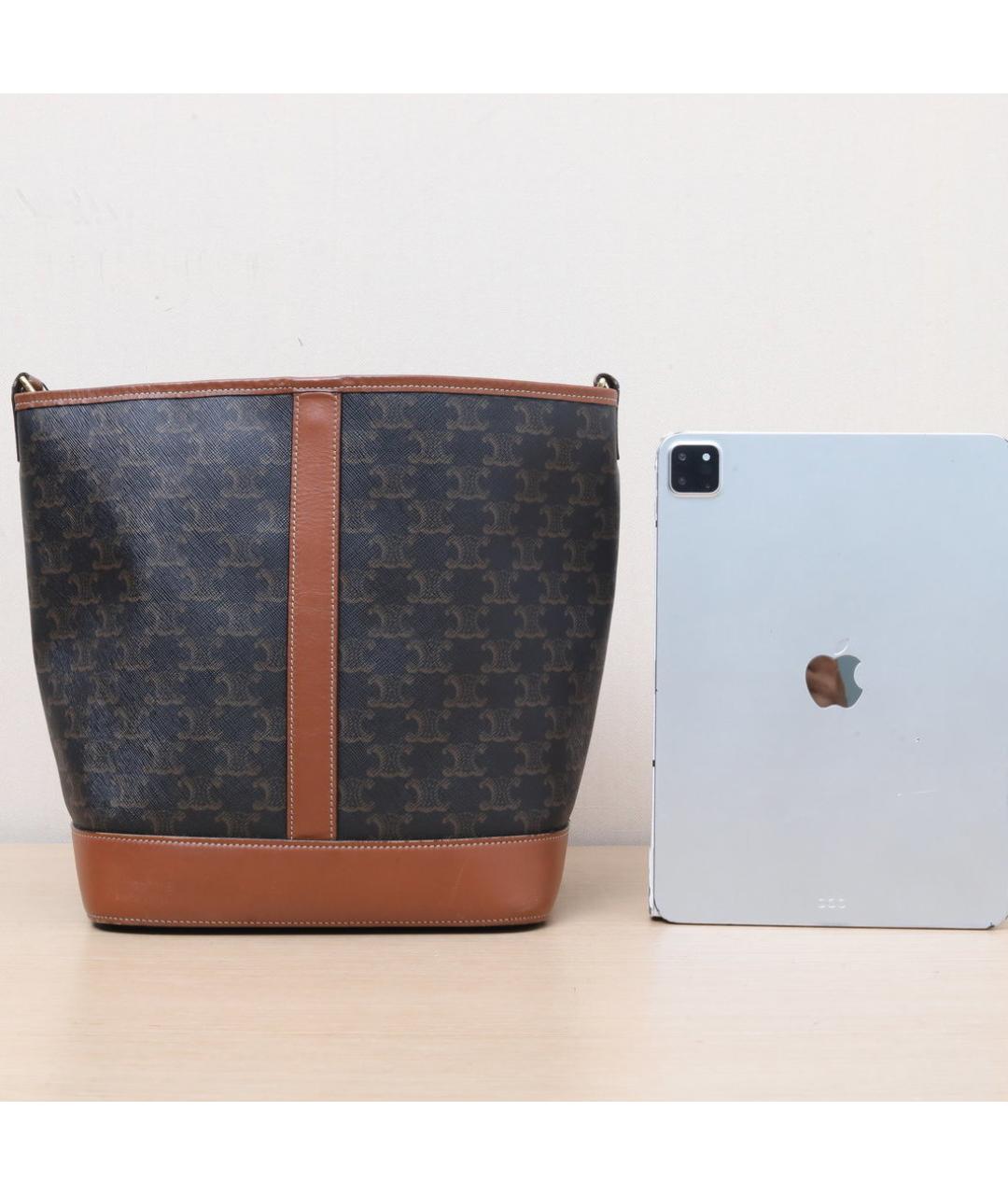 CELINE Коричневая сумка через плечо, фото 6