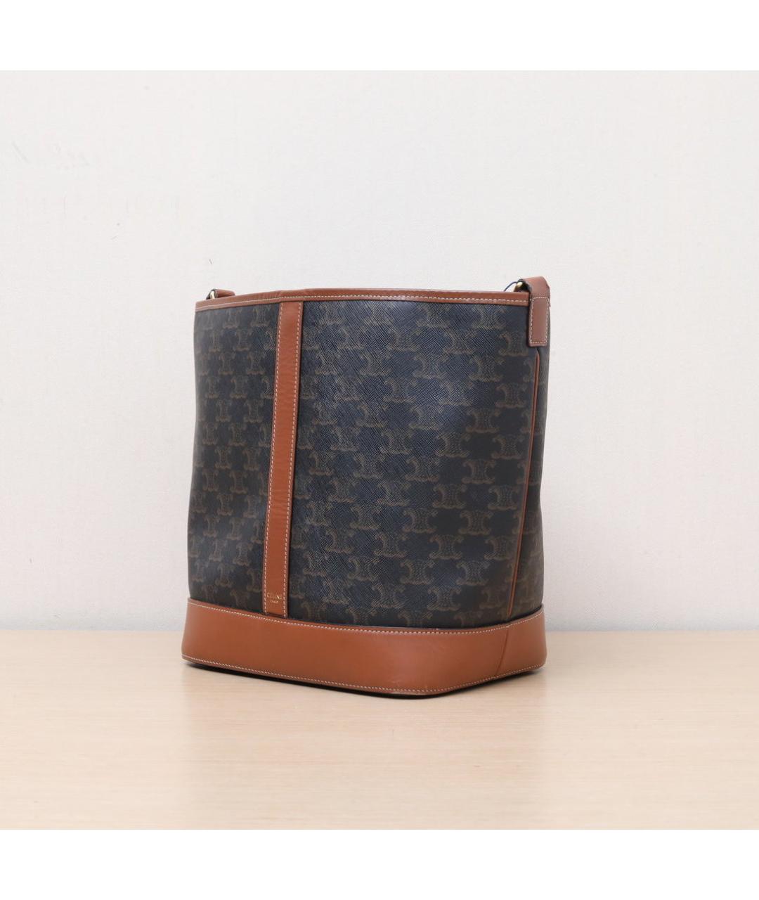 CELINE Коричневая сумка через плечо, фото 4