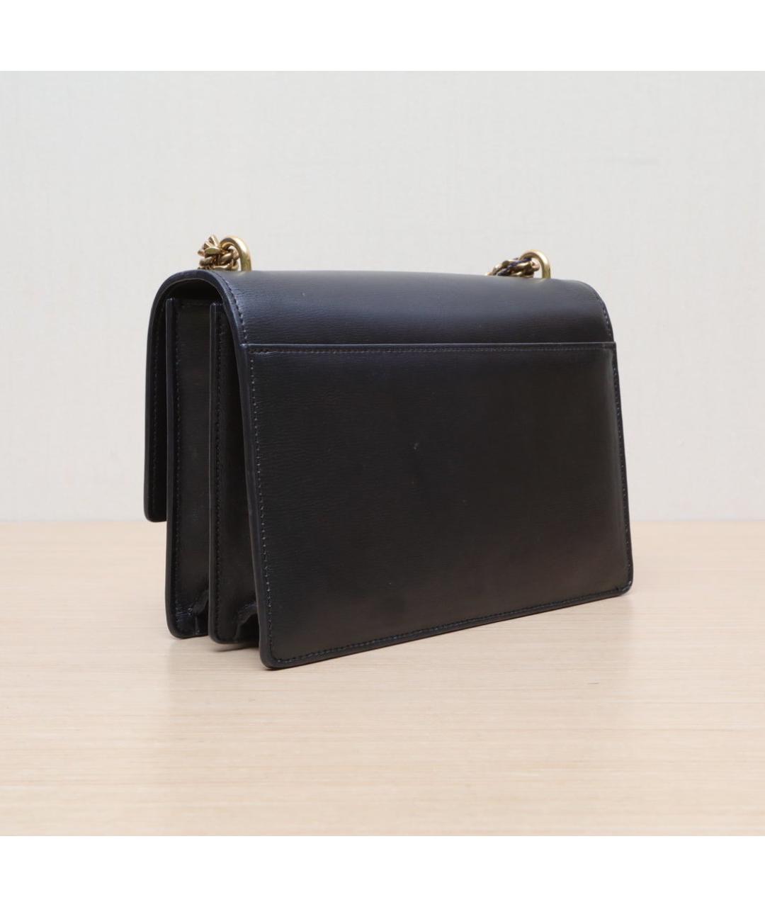 SAINT LAURENT Черная кожаная сумка через плечо, фото 6