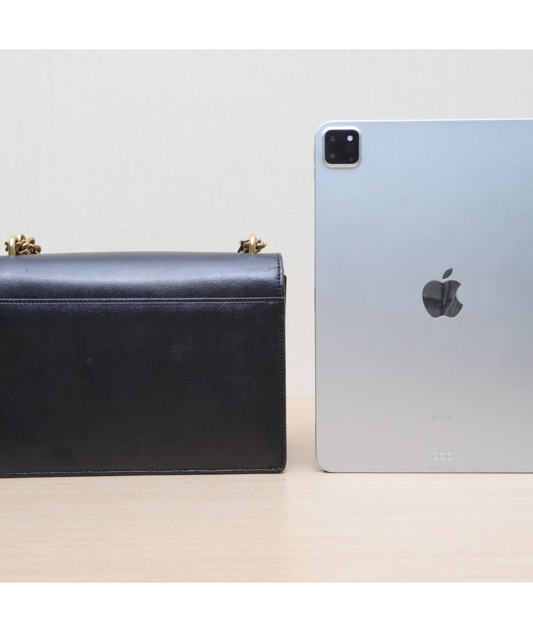 SAINT LAURENT Черная кожаная сумка через плечо, фото 7