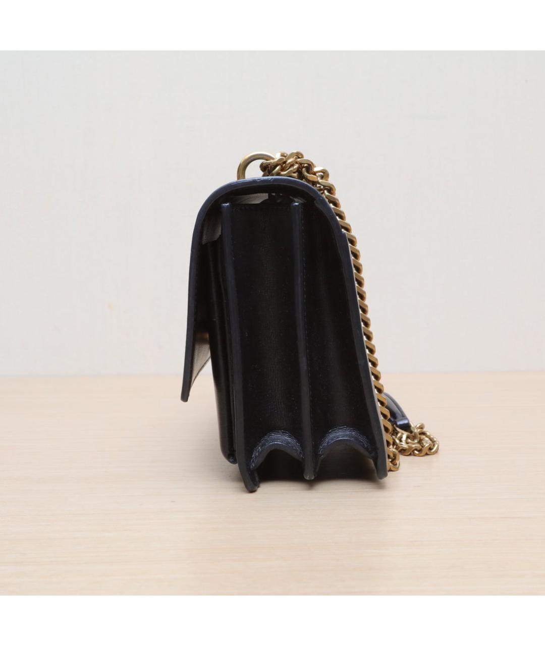 SAINT LAURENT Черная кожаная сумка через плечо, фото 5