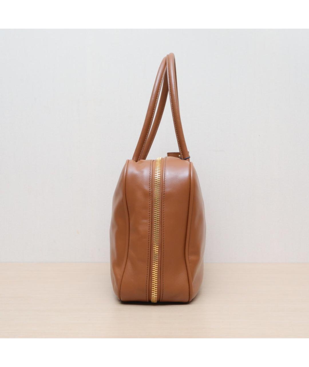 MIU MIU Коричневая кожаная сумка через плечо, фото 5