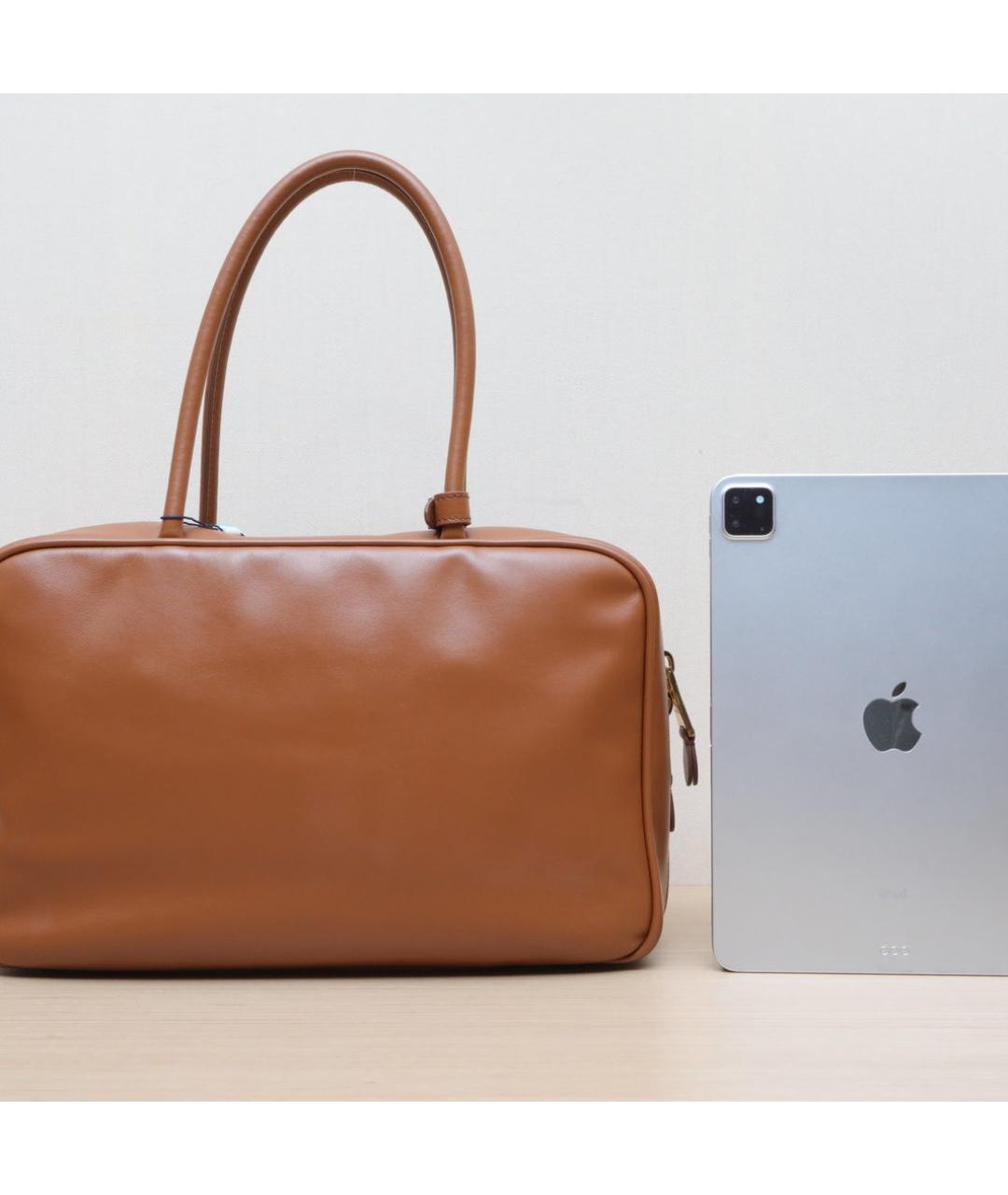 MIU MIU Коричневая кожаная сумка через плечо, фото 7