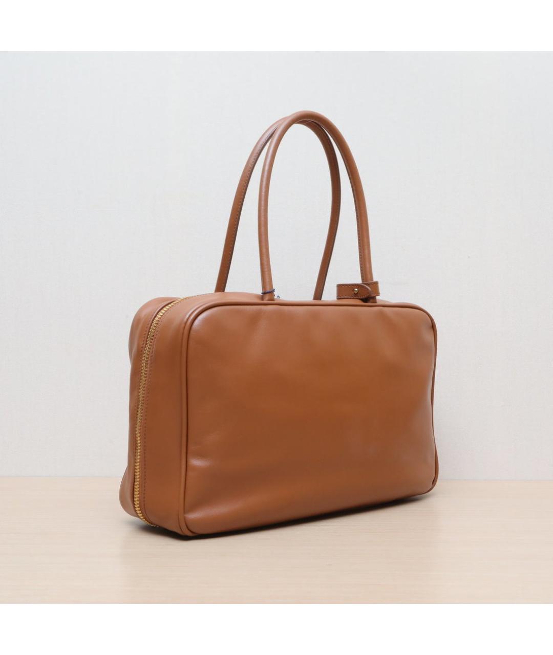 MIU MIU Коричневая кожаная сумка через плечо, фото 6