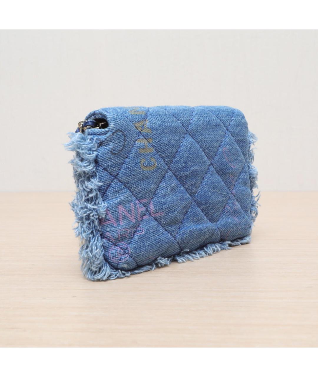 CHANEL Синяя сумка через плечо, фото 6