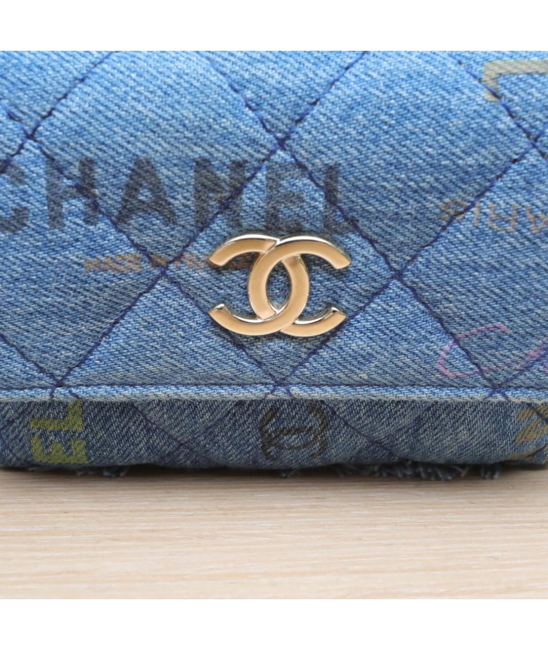 CHANEL Синяя сумка через плечо, фото 8