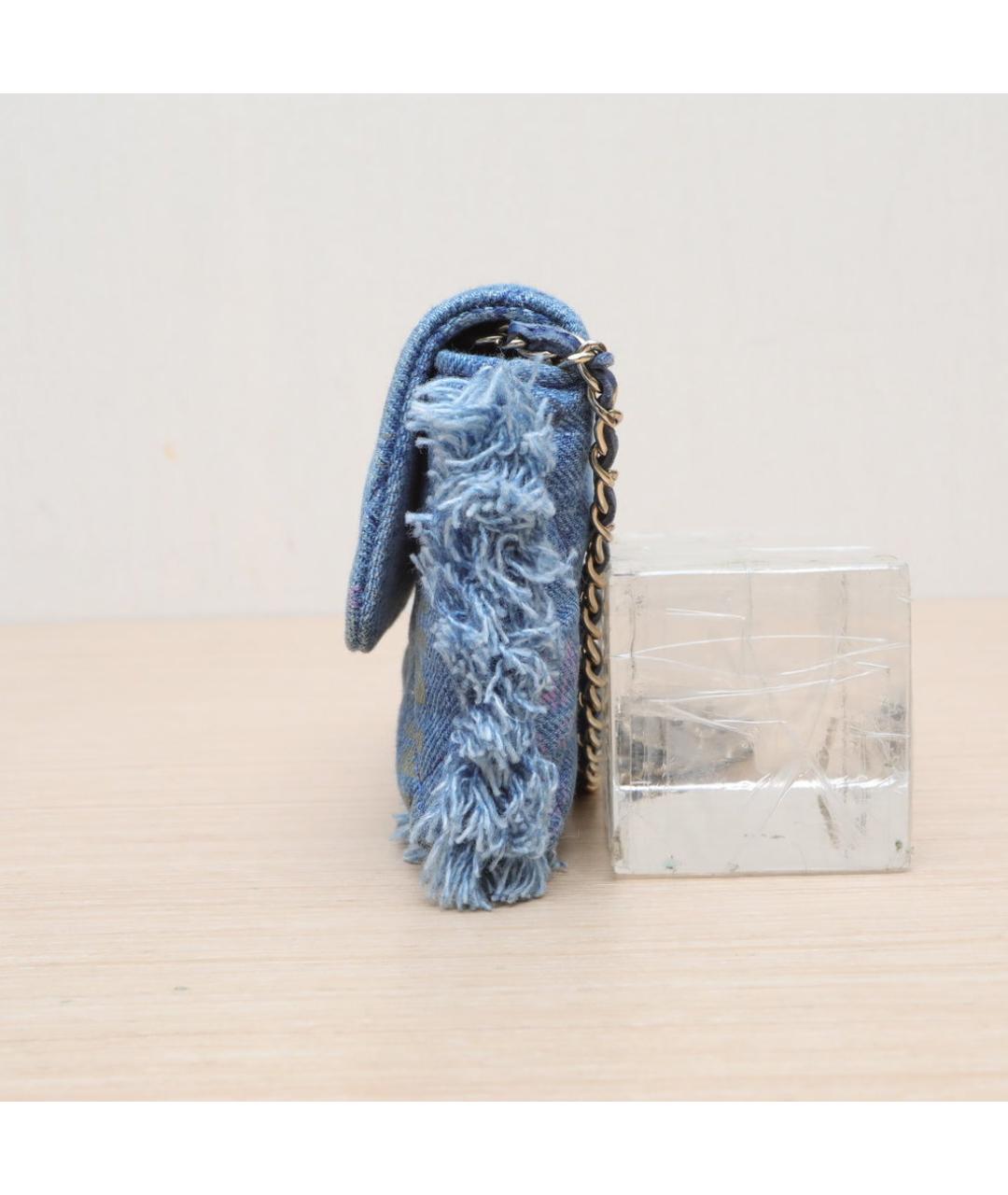 CHANEL Синяя сумка через плечо, фото 5