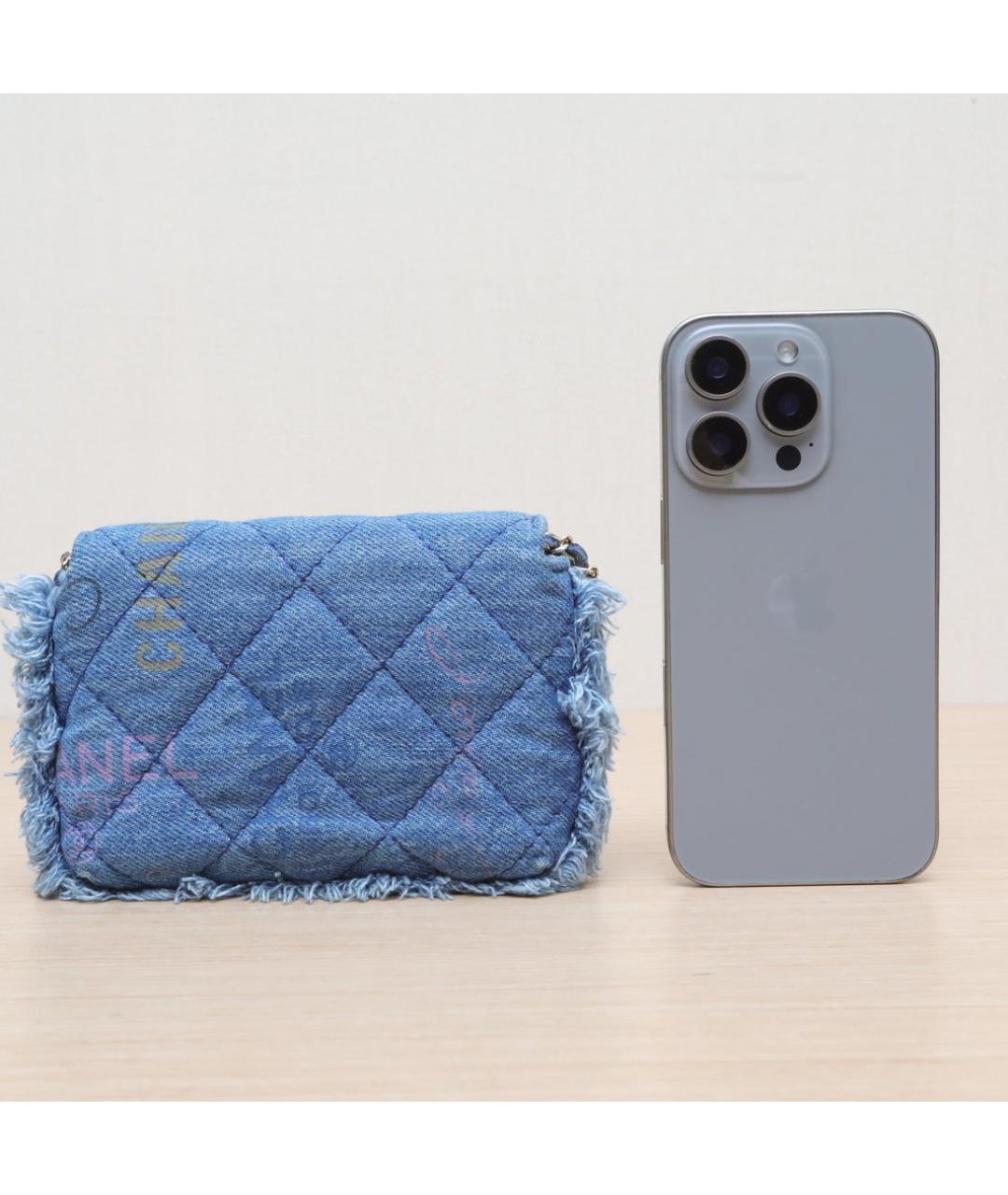 CHANEL Синяя сумка через плечо, фото 7