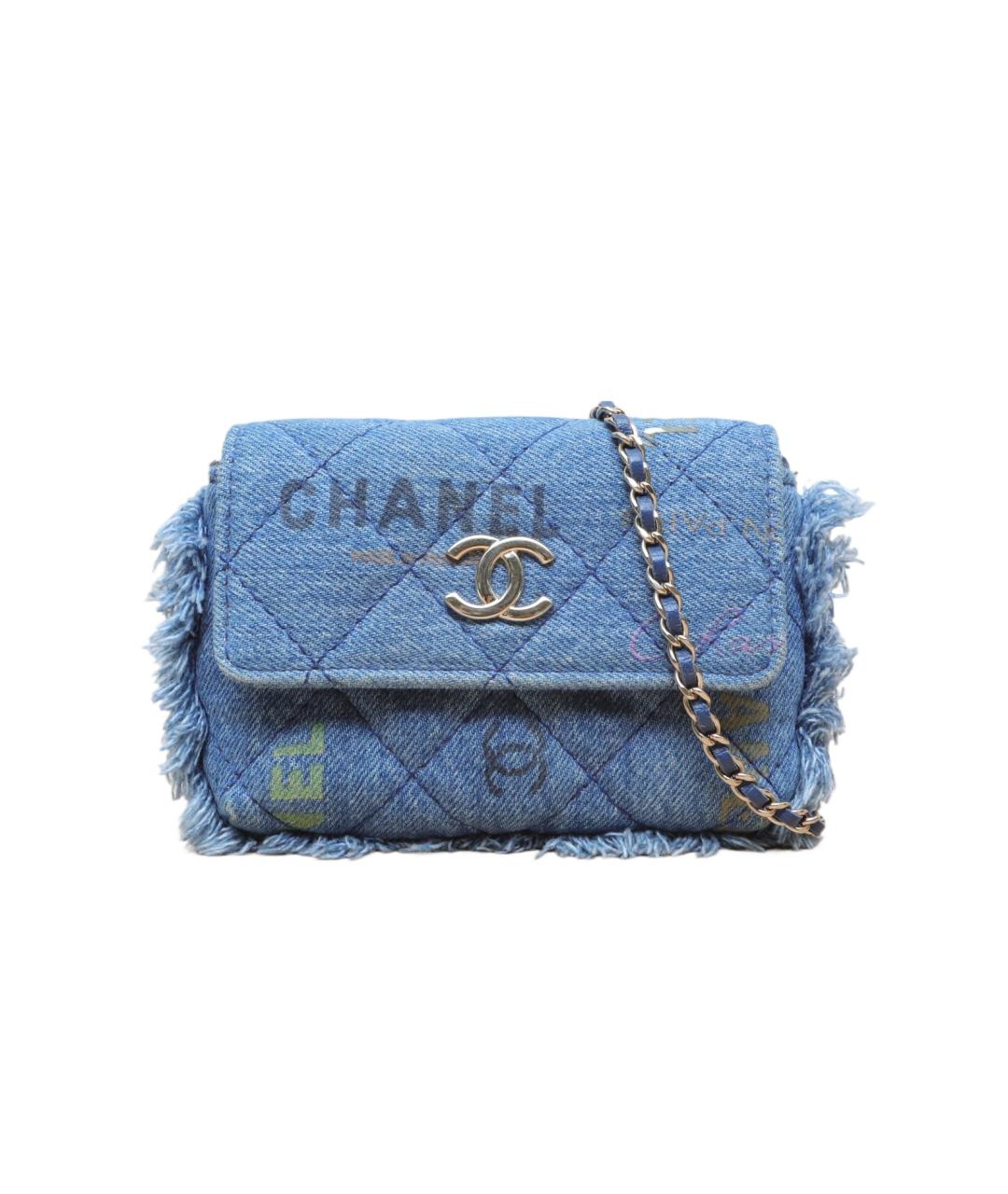 CHANEL Синяя сумка через плечо, фото 1