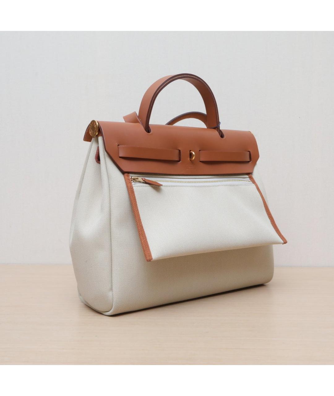 HERMES Белая сумка с короткими ручками, фото 6