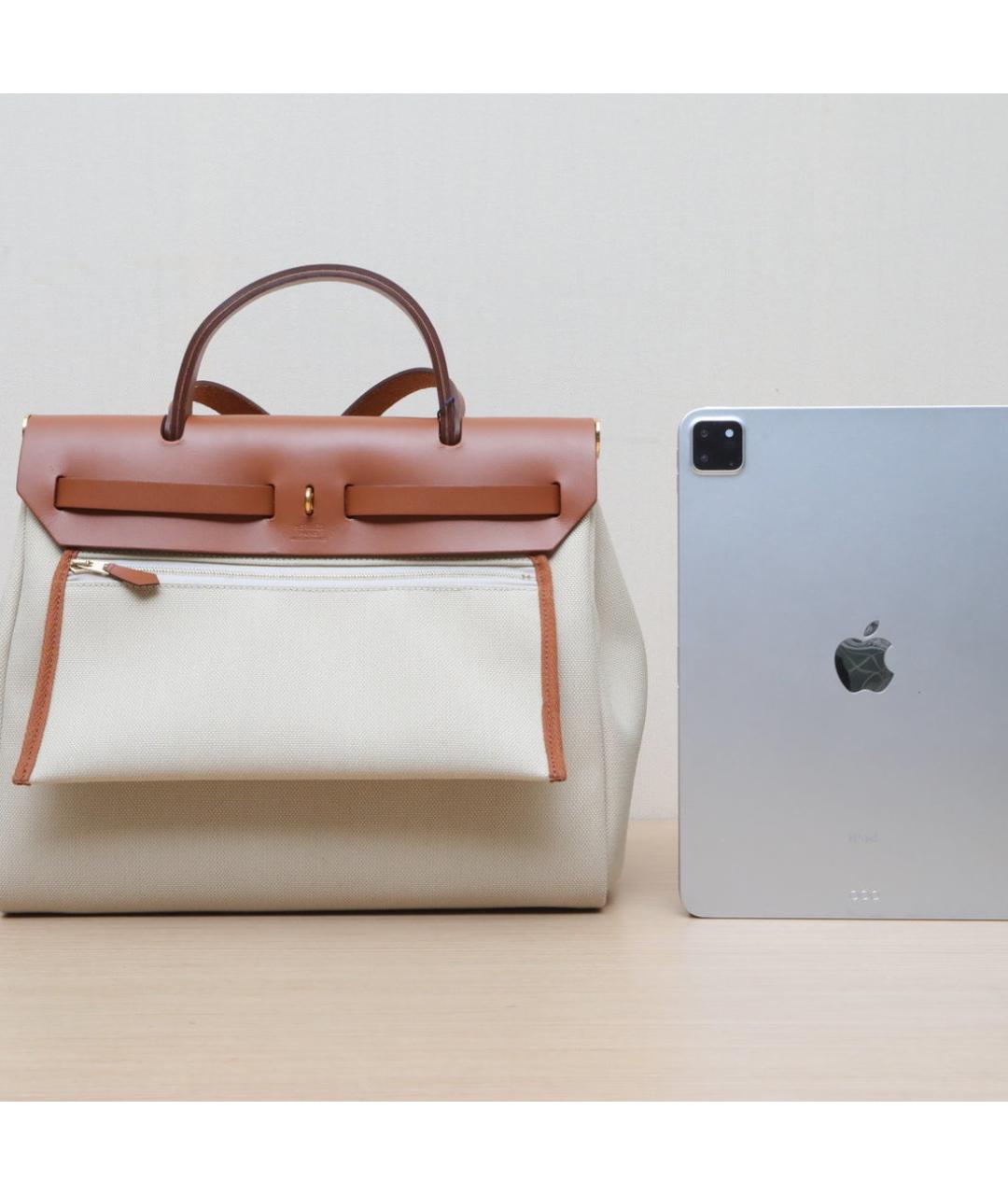 HERMES Белая сумка с короткими ручками, фото 7