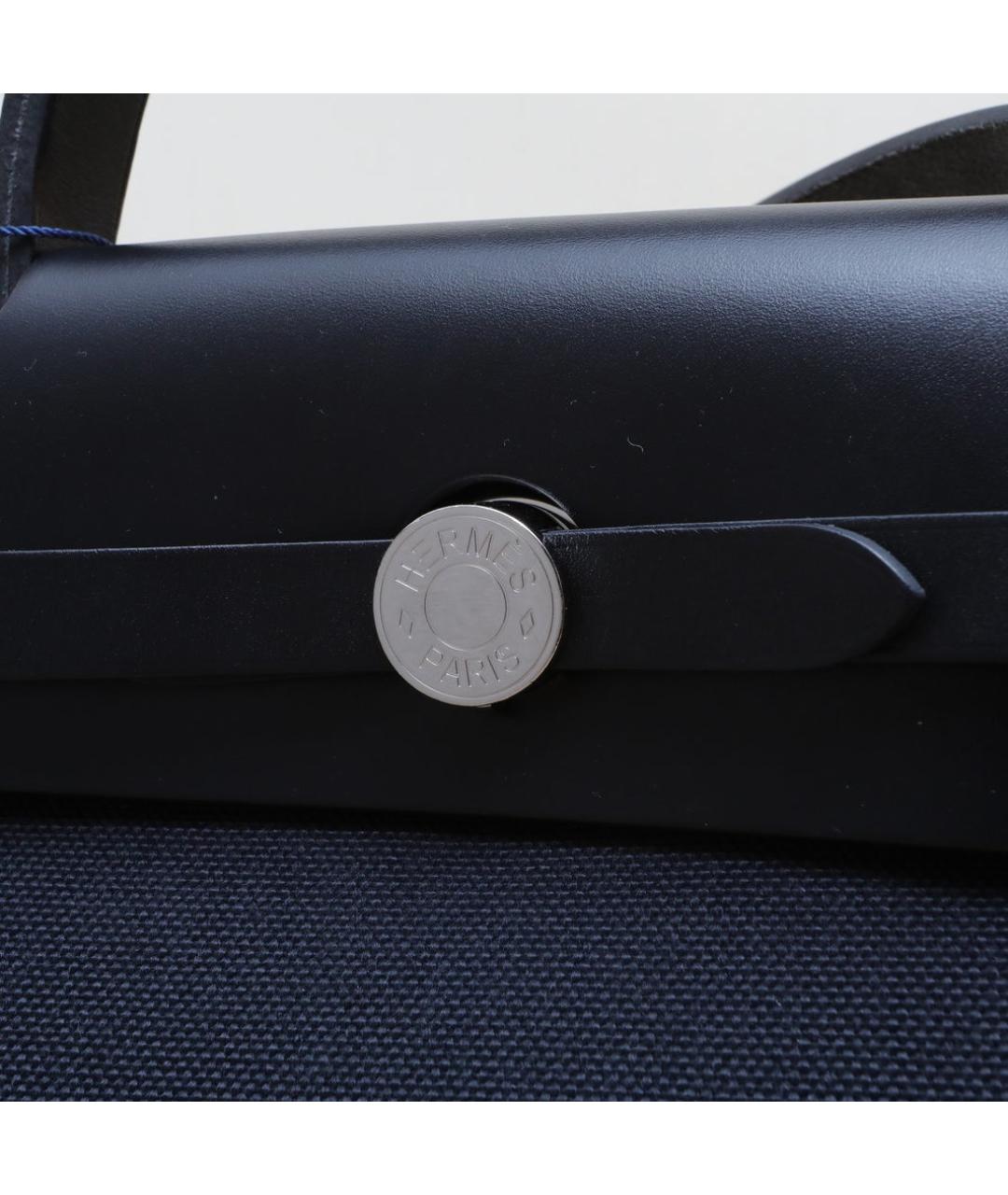 HERMES Черная кожаная сумка с короткими ручками, фото 8