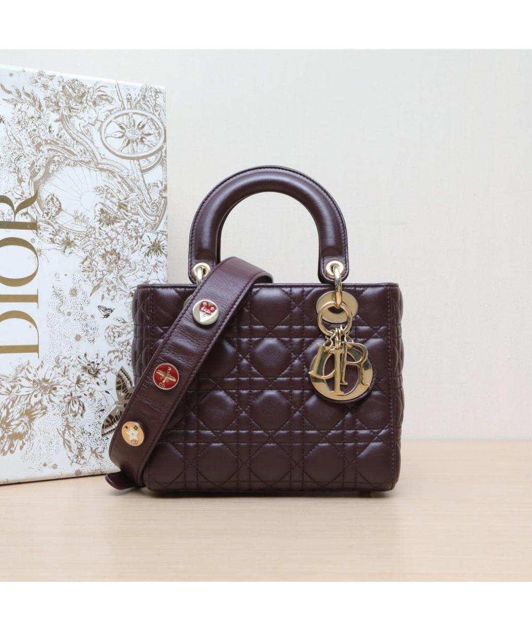 CHRISTIAN DIOR Коричневая кожаная сумка через плечо, фото 2