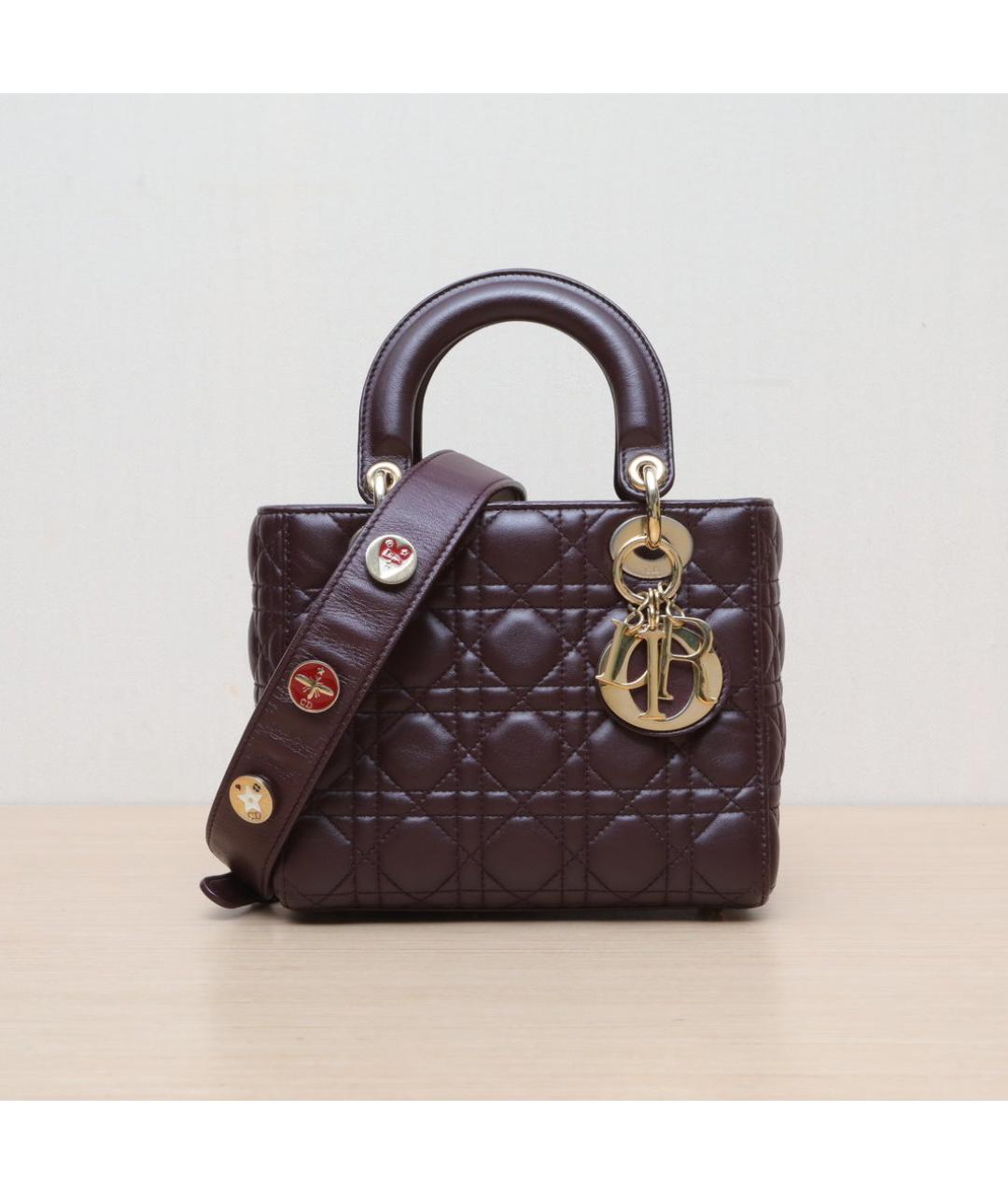 CHRISTIAN DIOR Коричневая кожаная сумка через плечо, фото 3